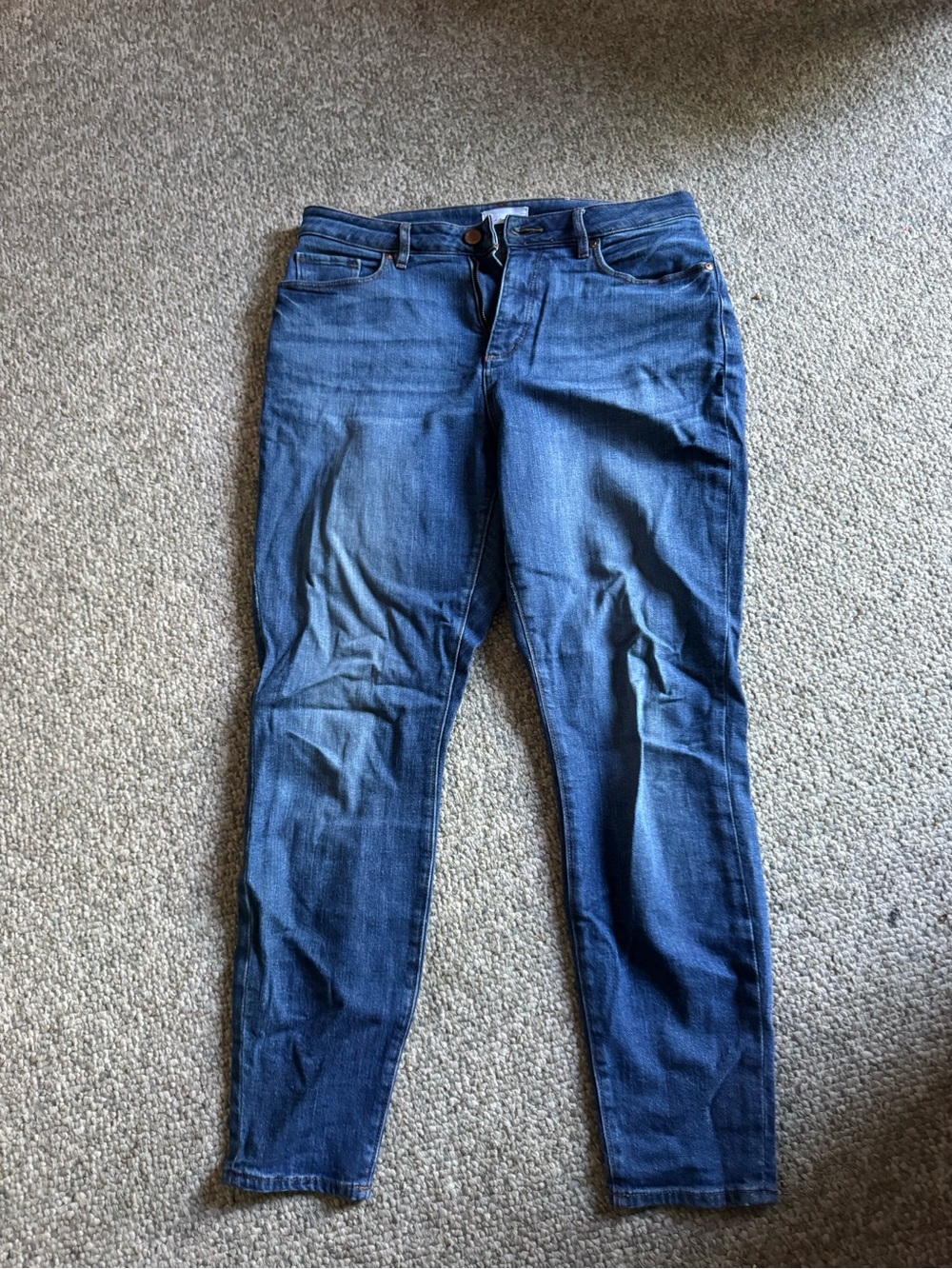 LOFT Women's Dark Blue Skinny Jeans